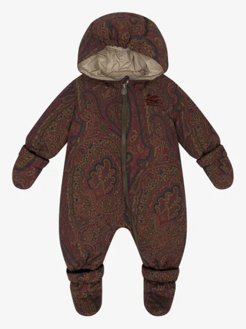 ETRO KIDS paisley logo snowsuit