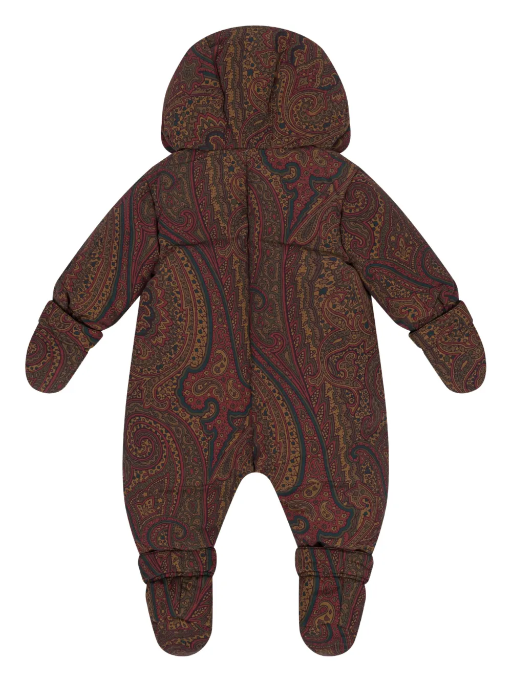 ETRO KIDS paisley logo snowsuit - Bruin
