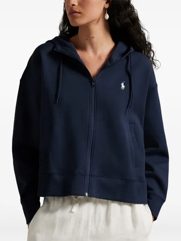 Polo Ralph Lauren logo-detail zip-fastening Hoodie | Blue