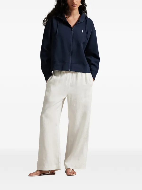 Polo Ralph Lauren logo-detail zip-fastening Hoodie | Blue