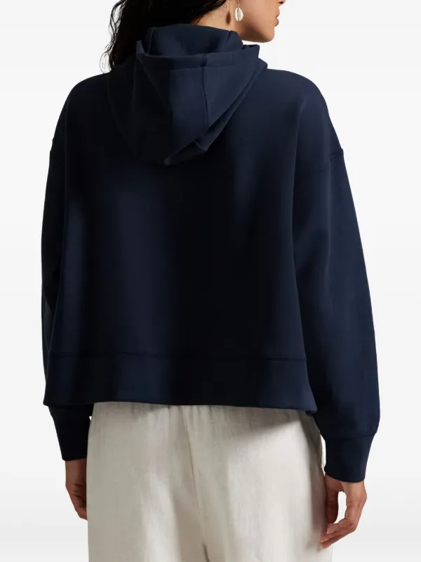 Polo Ralph Lauren logo-detail zip-fastening Hoodie | Blue | FARFETCH