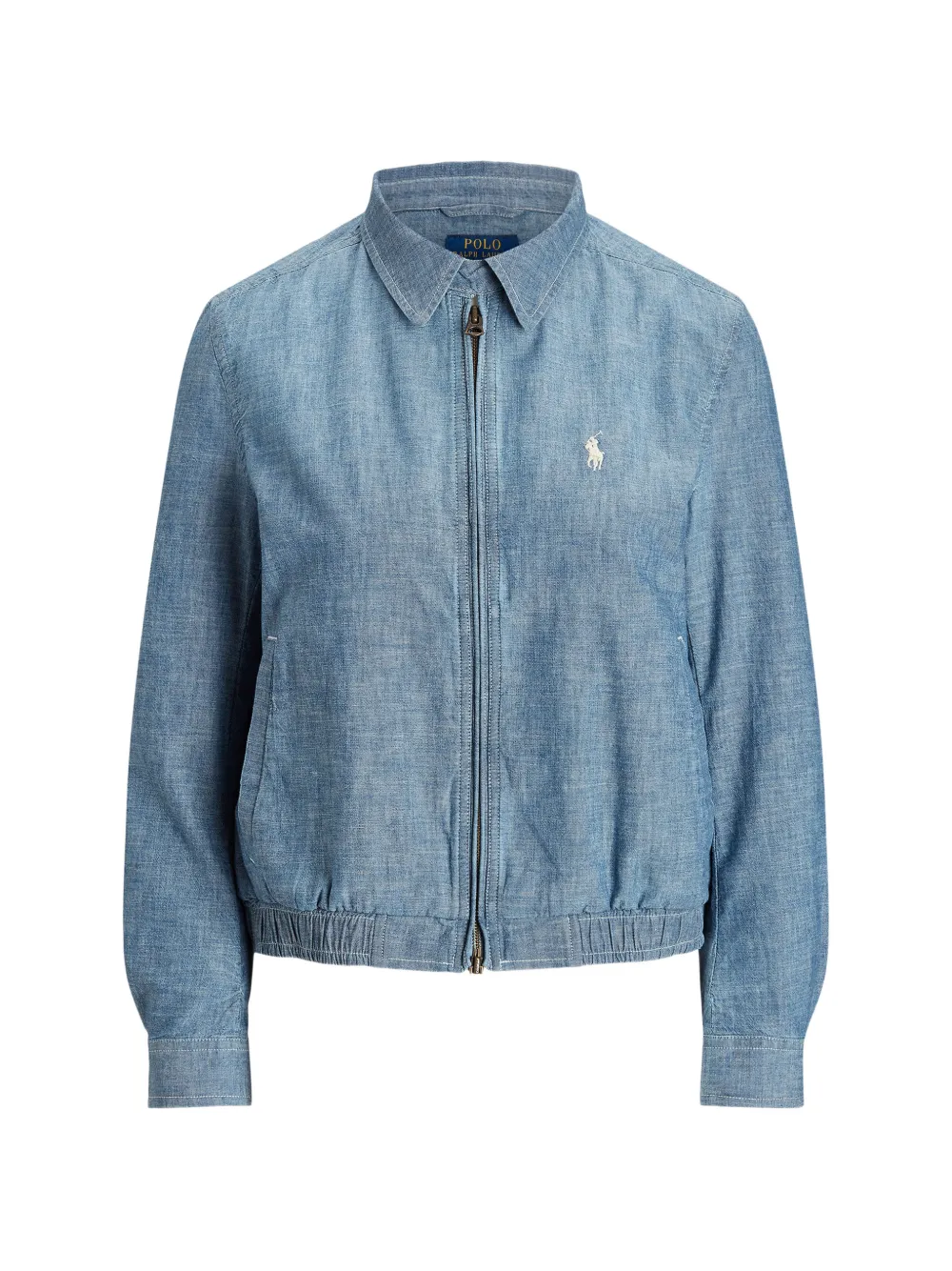 Polo Ralph Lauren logo-embroidered bomber jacket - Blu