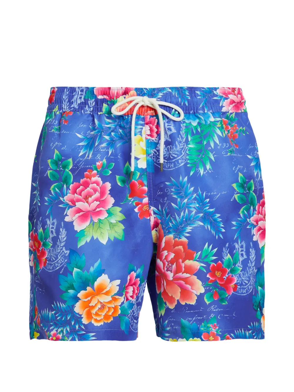 Polo Ralph Lauren Badeshorts mit Blumen-Print - Blau