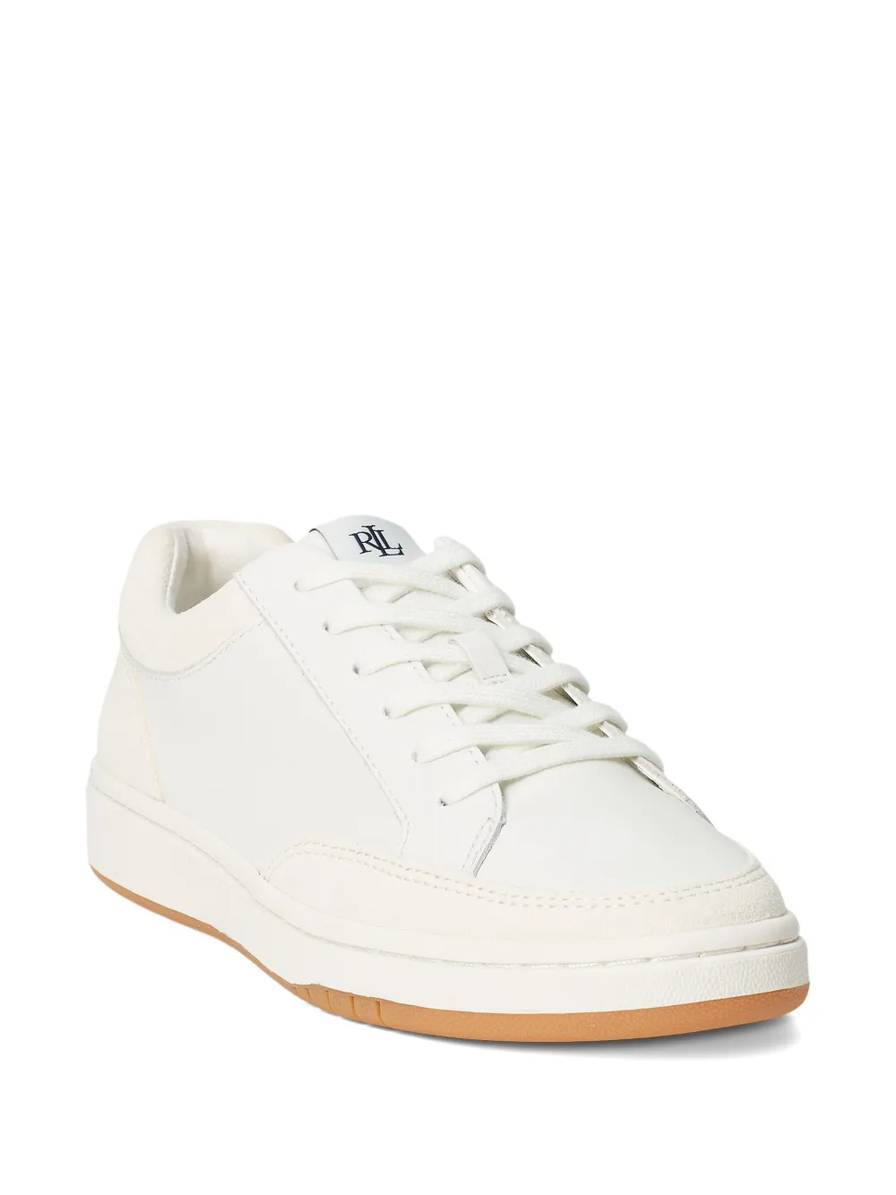Polo Ralph Lauren round-toe lace-up sneakers Wit