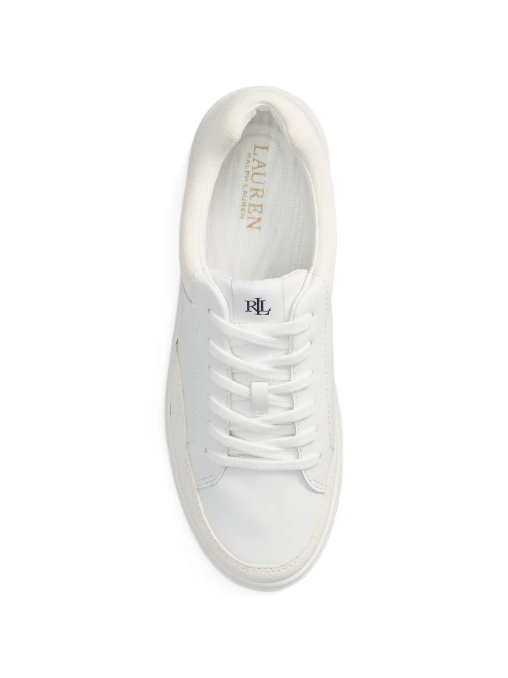 Polo Ralph Lauren round-toe lace-up sneakers Wit