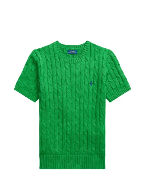 Polo Ralph Lauren — cable-knit short-sleeved sweater