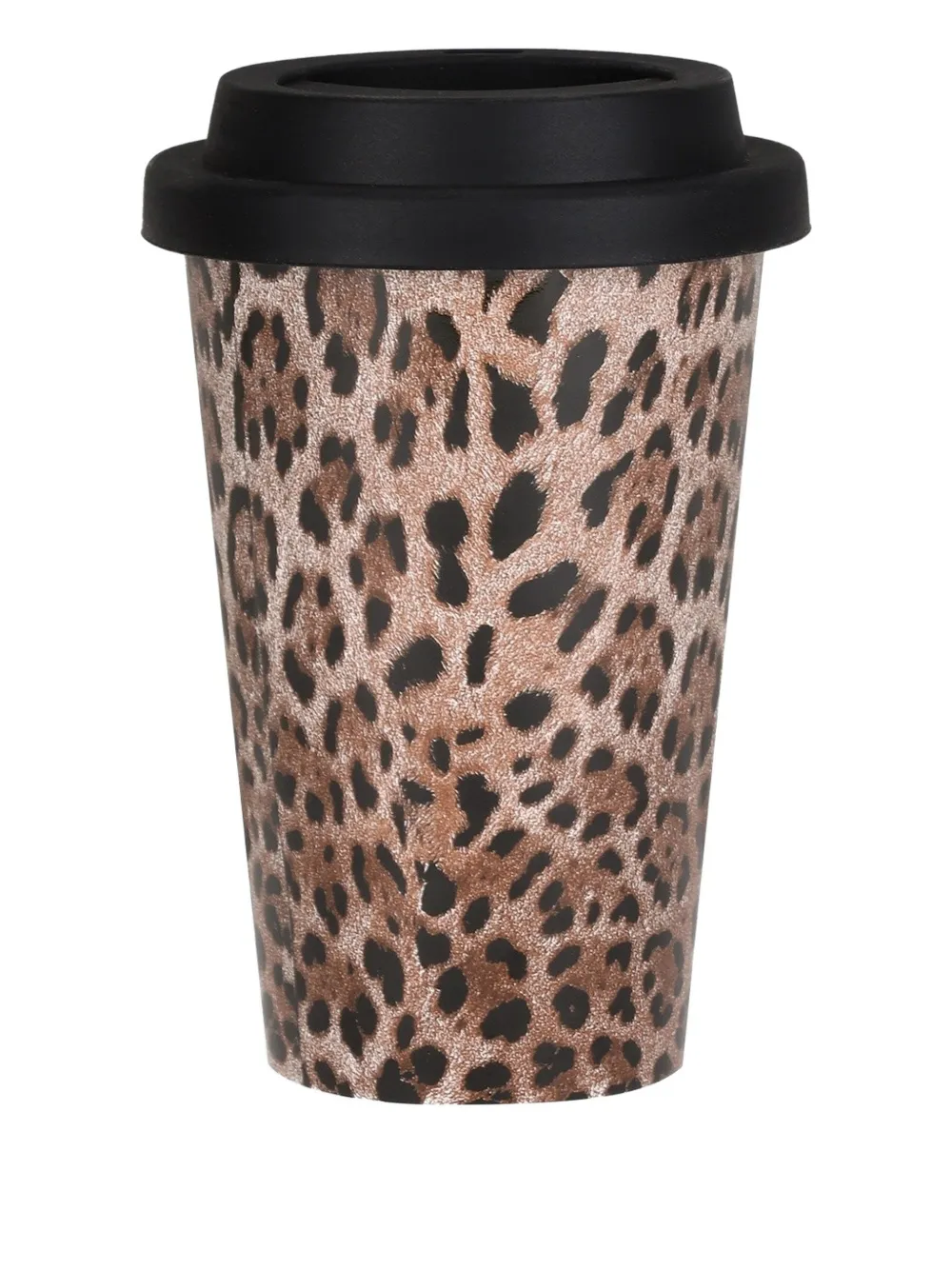 Dolce & Gabbana leopard-print ceramic travel mug - Marrone