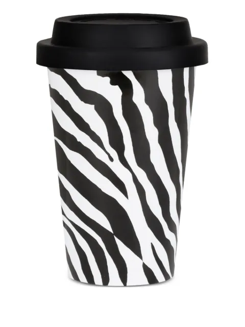 Dolce & Gabbana zebra-print ceramic travel mug