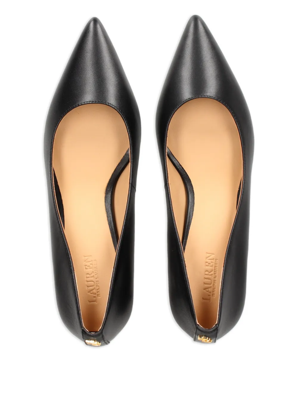 Lauren Ralph Lauren Leren pumps Zwart