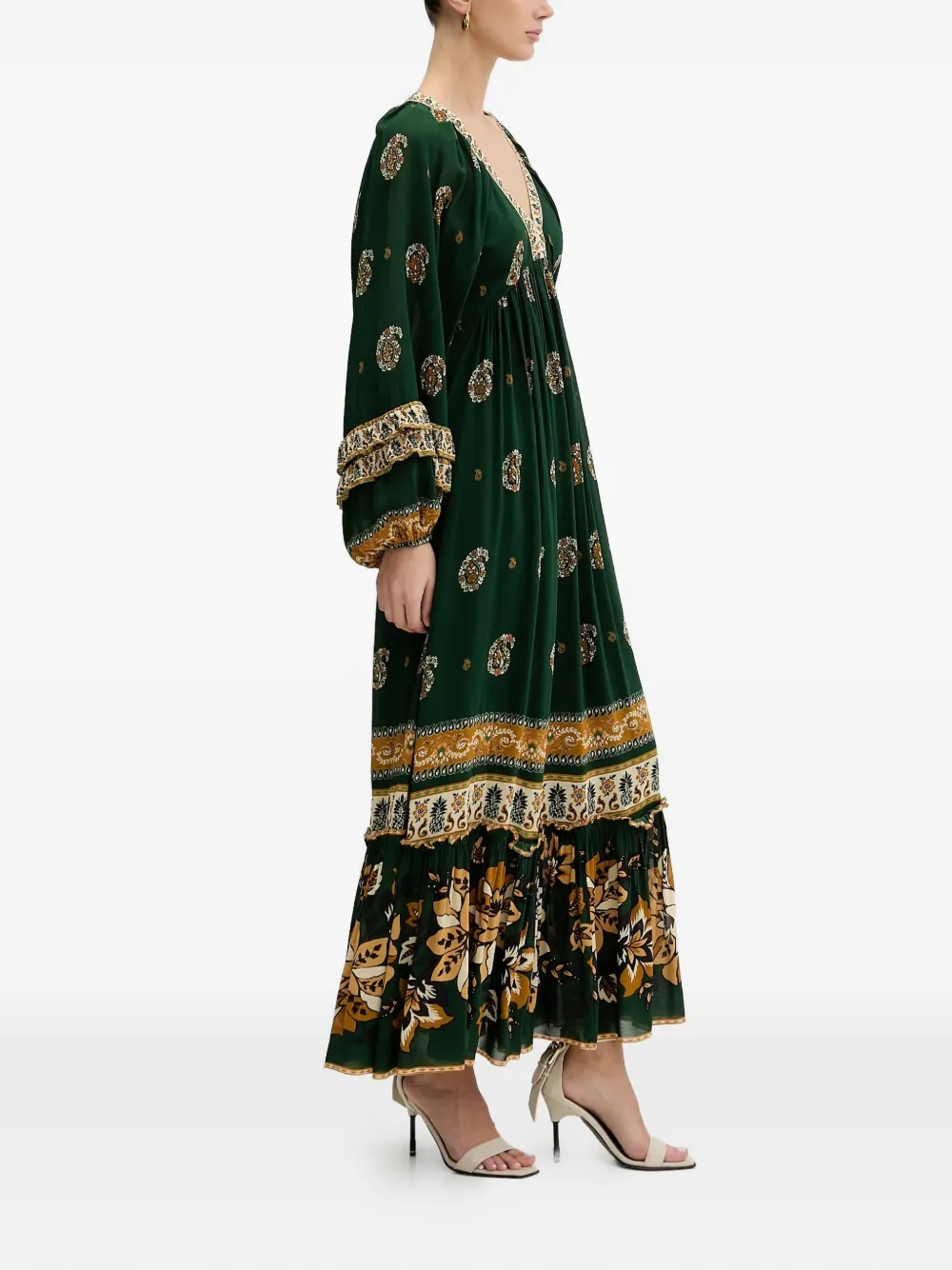 FARM Rio Ayla maxi dress - Groen