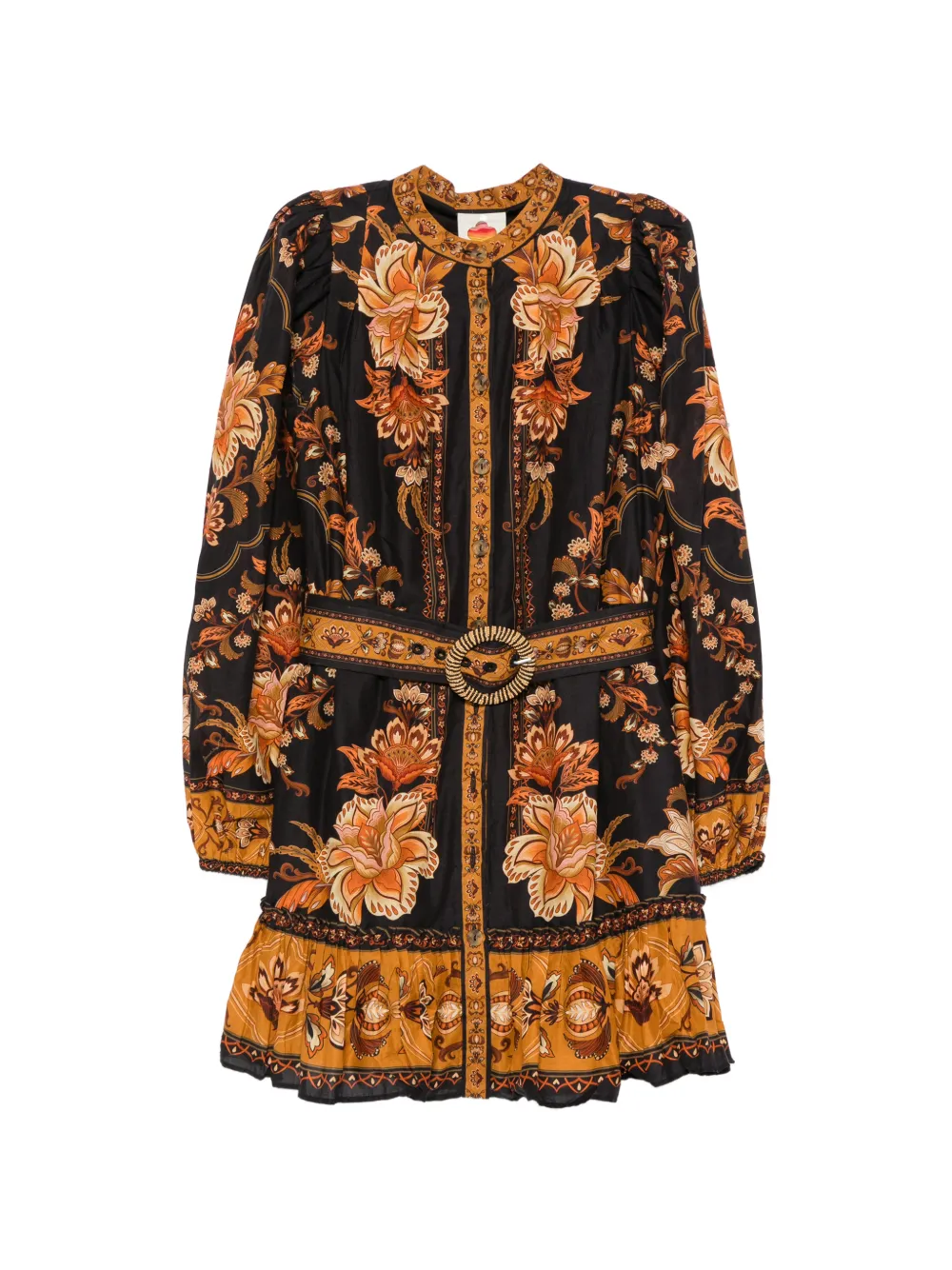 FARM Rio Majestic Garden mini dress - Nero