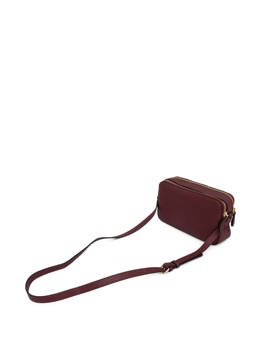  Twinset Buckle Satchel Cross Body Bag - Red 
