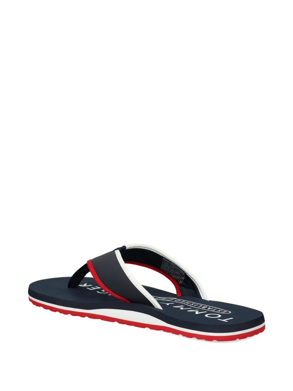 Tommy Hilfiger striped slides Blauw