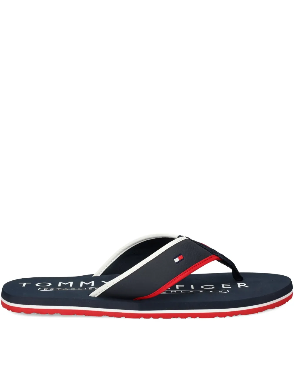 Tommy Hilfiger striped slides | Blue | Image 1