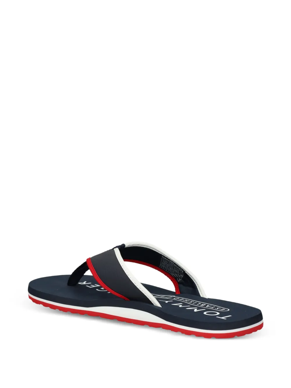 Tommy Hilfiger Gestreepte slippers Blauw