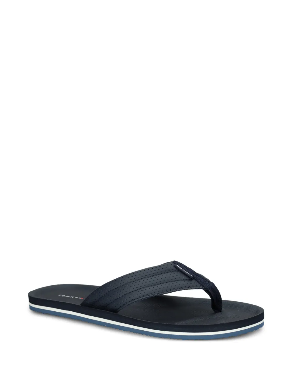 Tommy Hilfiger flip flops con perforaciones y motivo de rayas | Image 2