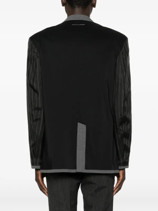 MM6 Maison Margiela ストライプ ジャケット | ブラック | FARFETCH JP