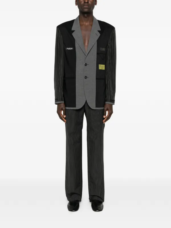 MM6 Maison Margiela ストライプ ジャケット | ブラック | FARFETCH JP