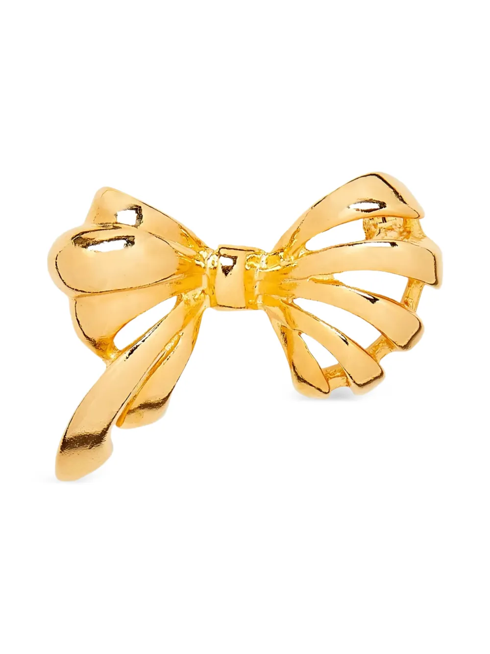 Susan Caplan Vintage 1980s bow brooch - Oro