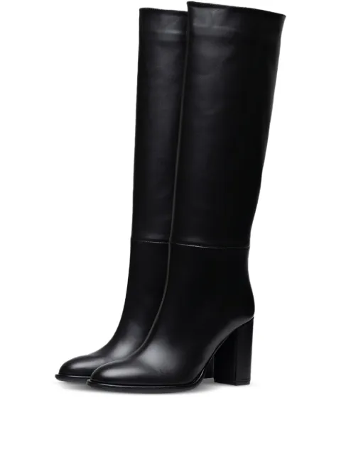 Poche Paris botas con tacón cuadrado