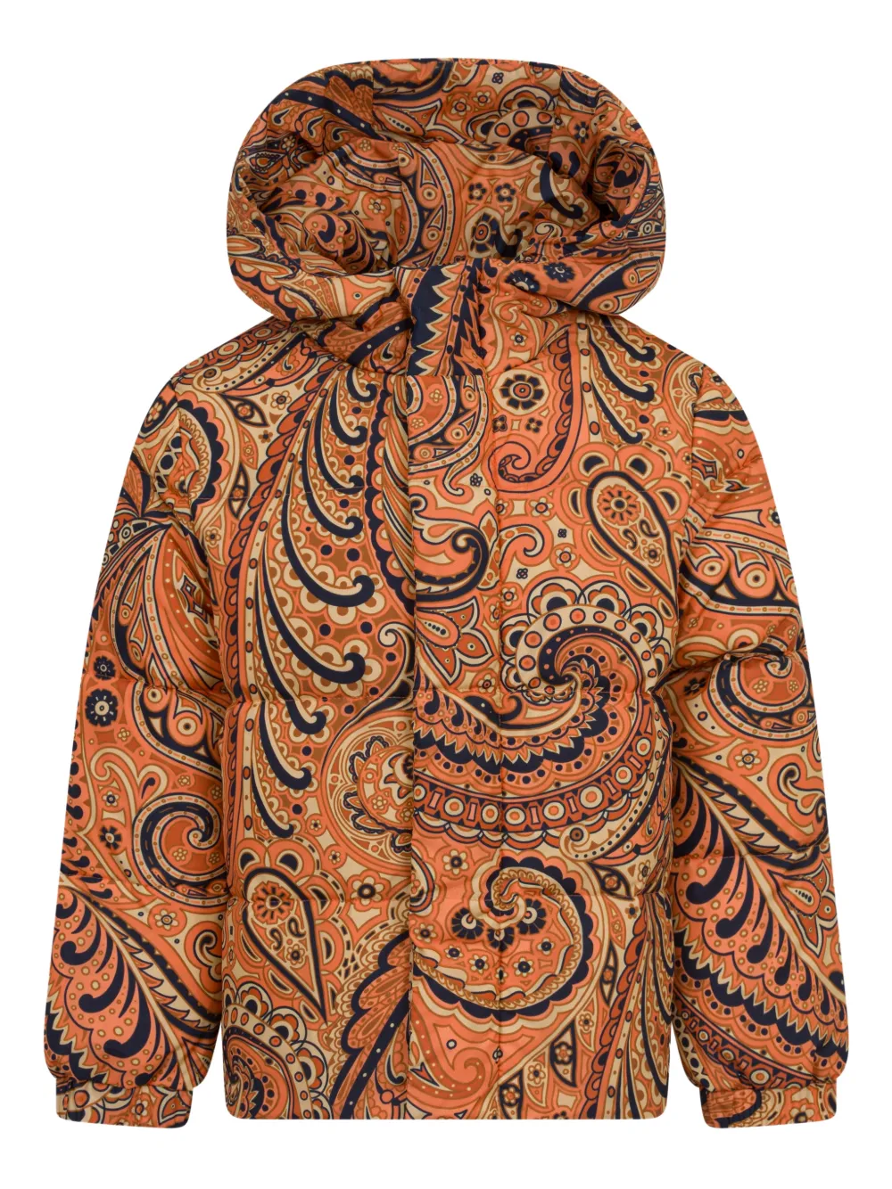 ETRO KIDS paisley-print hooded jacket - Marrone