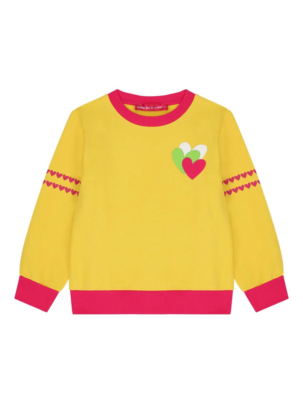 AGATHA RUIZ DE LA PRADA heart-motif sweatshirt - Giallo