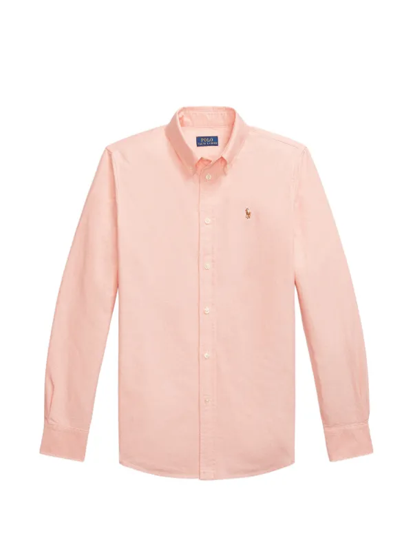 Polo Ralph Lauren Button-fastening Long-sleeve Shirt in Orange