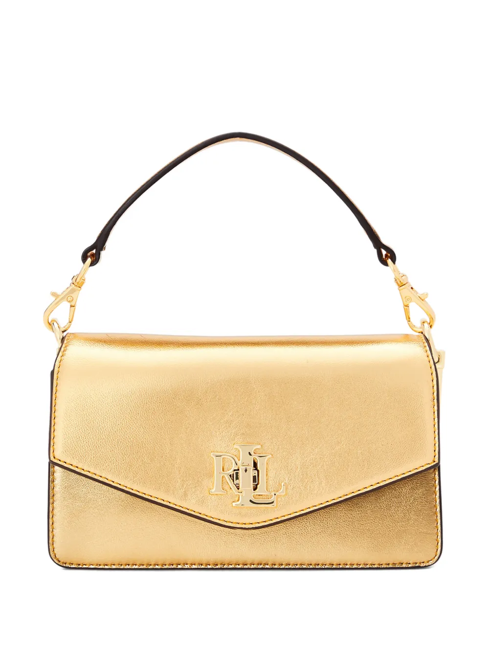 Lauren Ralph Lauren flap-top cross body bag - Oro