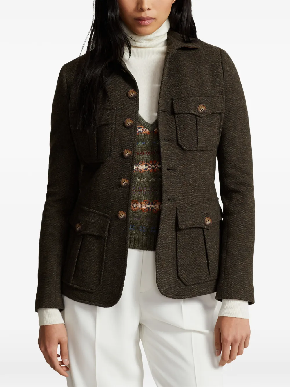 Polo Ralph Lauren Jack met opgestikte zak Bruin