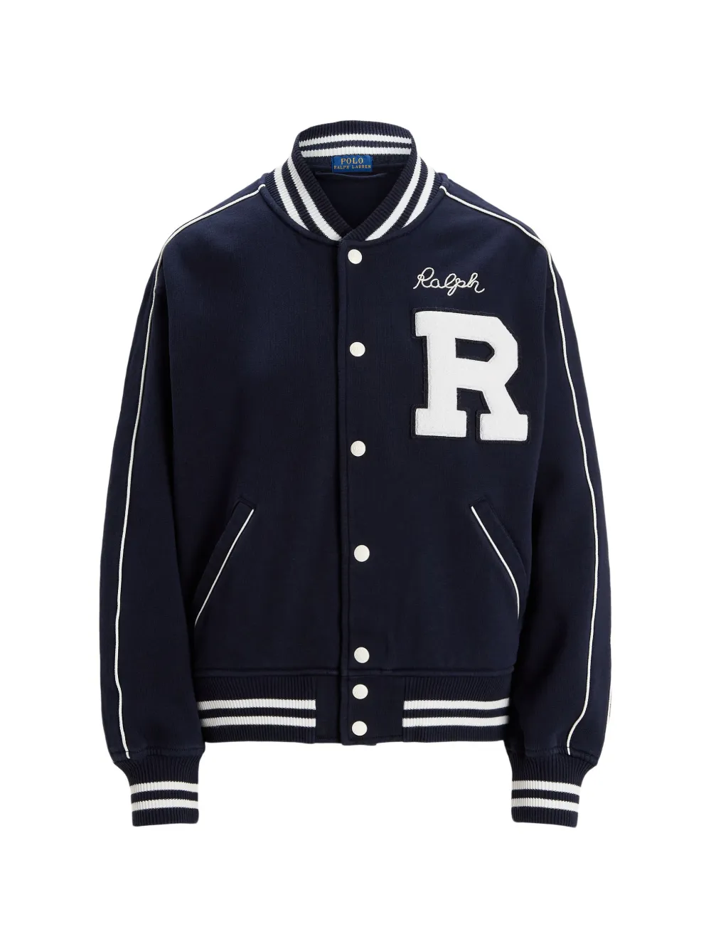 Polo Ralph Lauren logo-appliqué striped-detail jacket - Blu