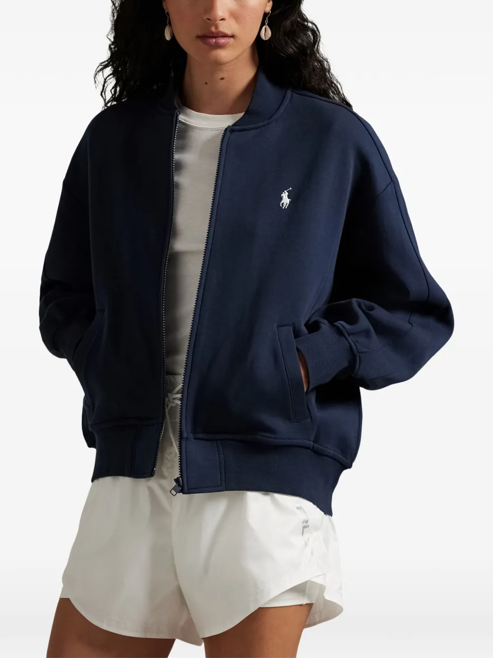Polo Ralph Lauren Sweater met ritssluiting en zak Blauw