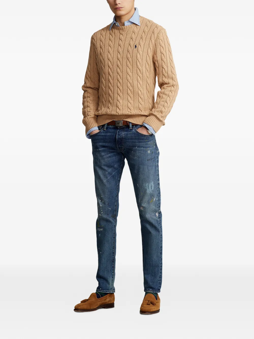 Polo Ralph Lauren Kabelgebreide trui Beige