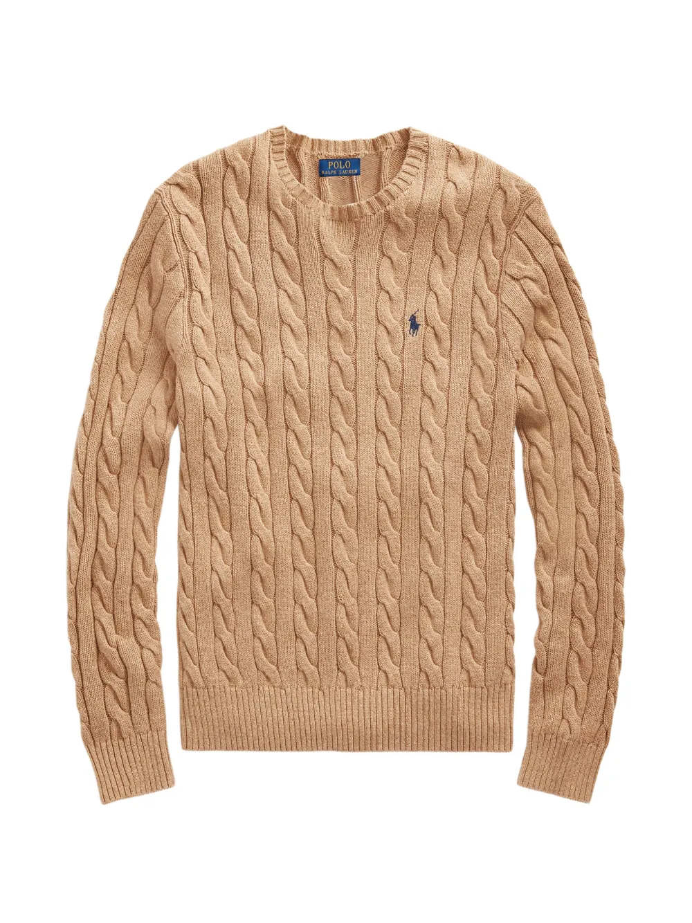 Polo Ralph Lauren cable-knit logo-embroidered sweater - Toni neutri