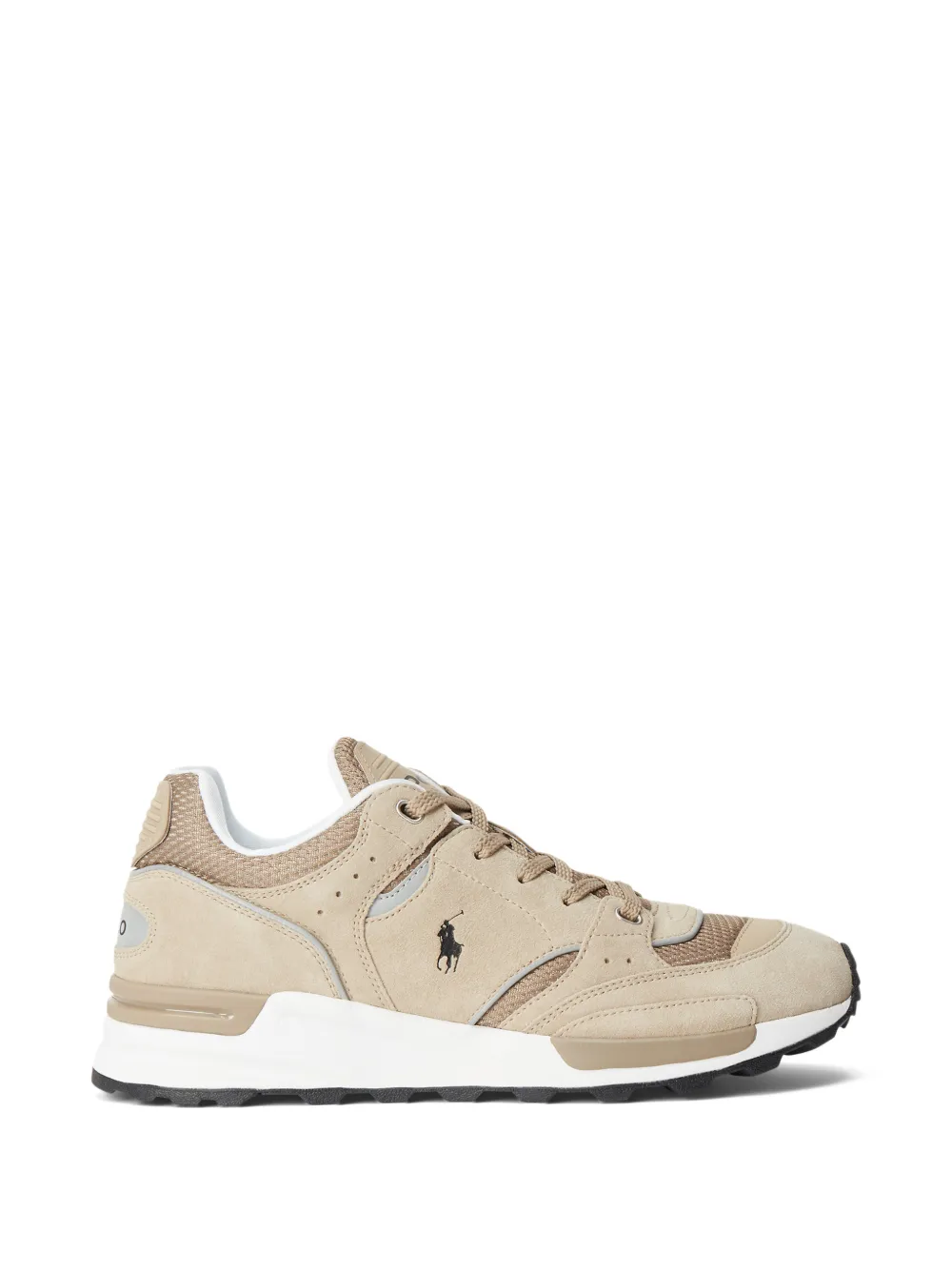 Polo Ralph Lauren lace-up panelled sneakers Beige