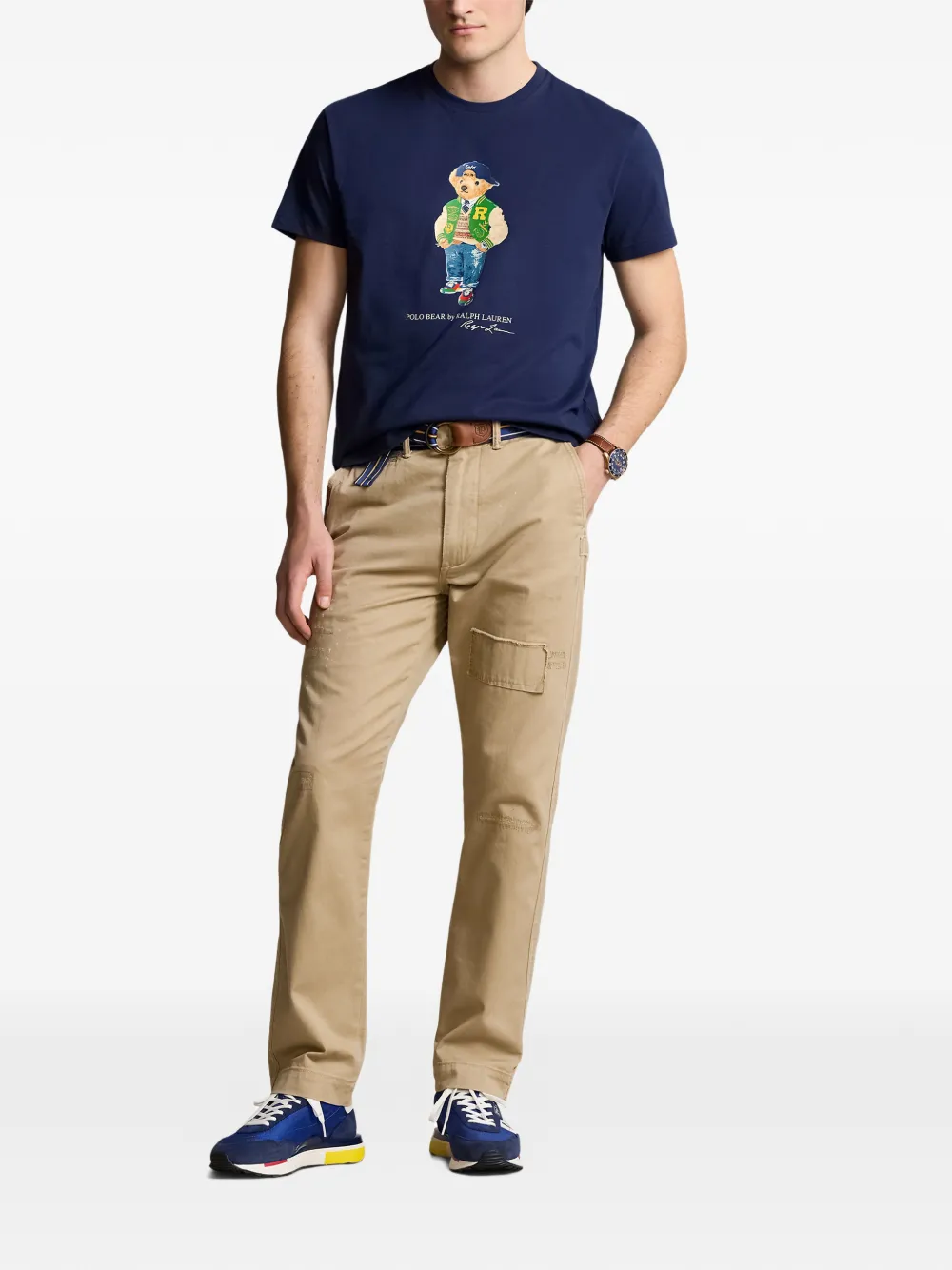 Polo Ralph Lauren T-shirt met print Blauw