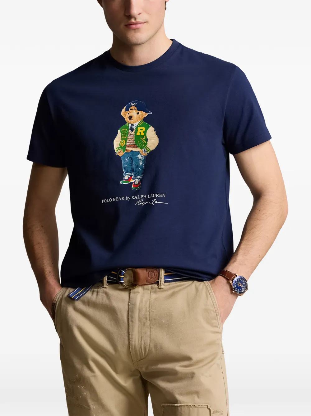 Polo Ralph Lauren T-shirt met print Blauw