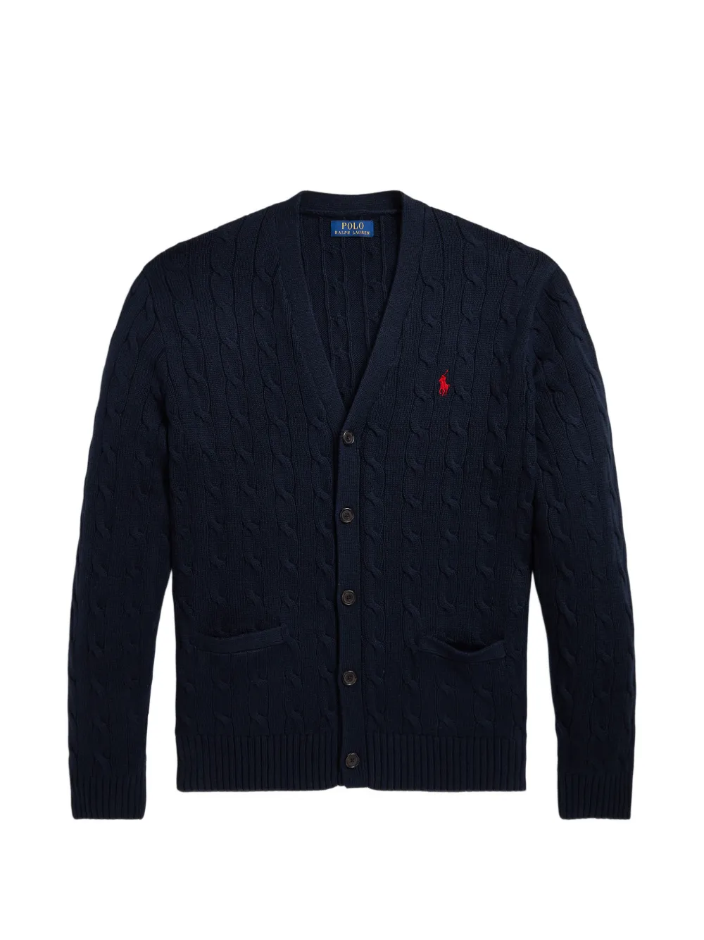 Polo Ralph Lauren Polo Pony cable-knit cardigan - Blu