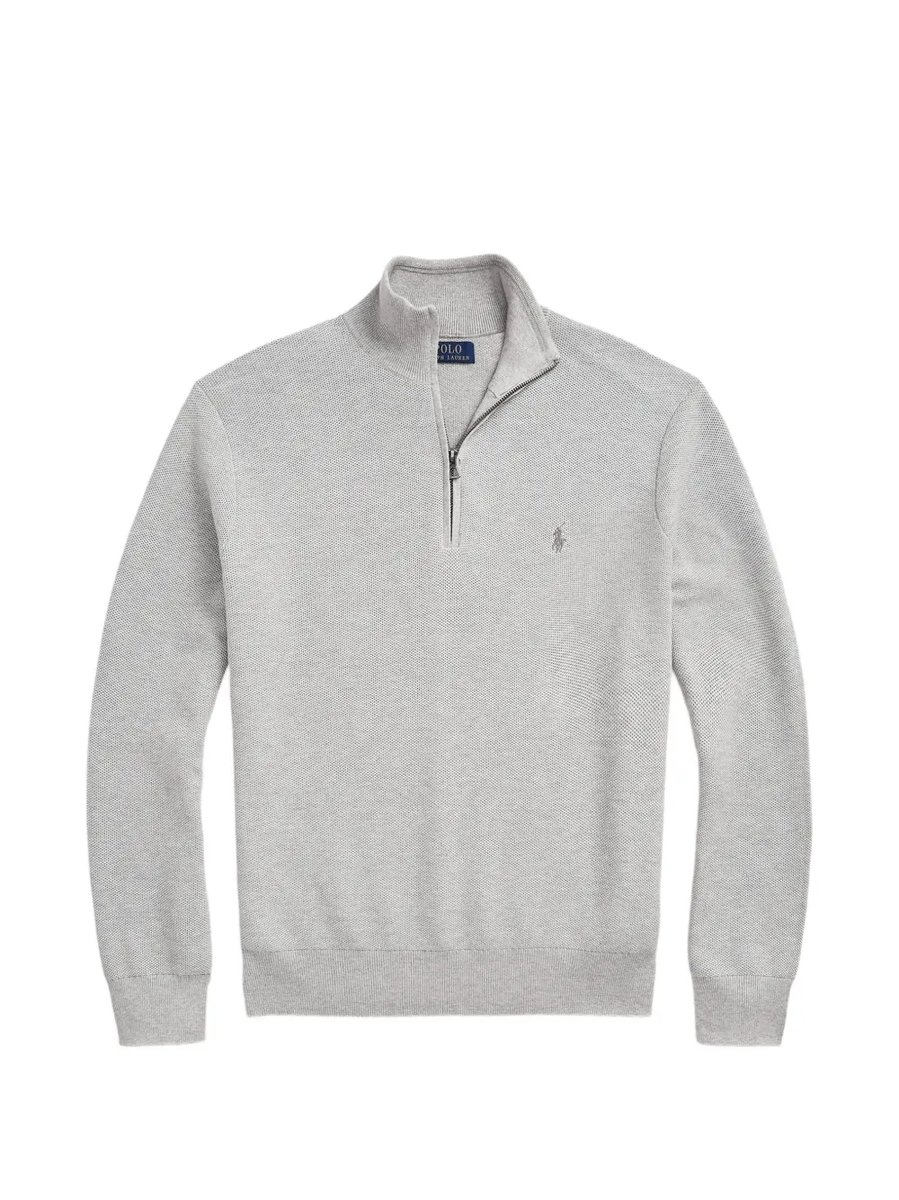 Polo Ralph Lauren long-sleeve zip-fastening sweater - Grau