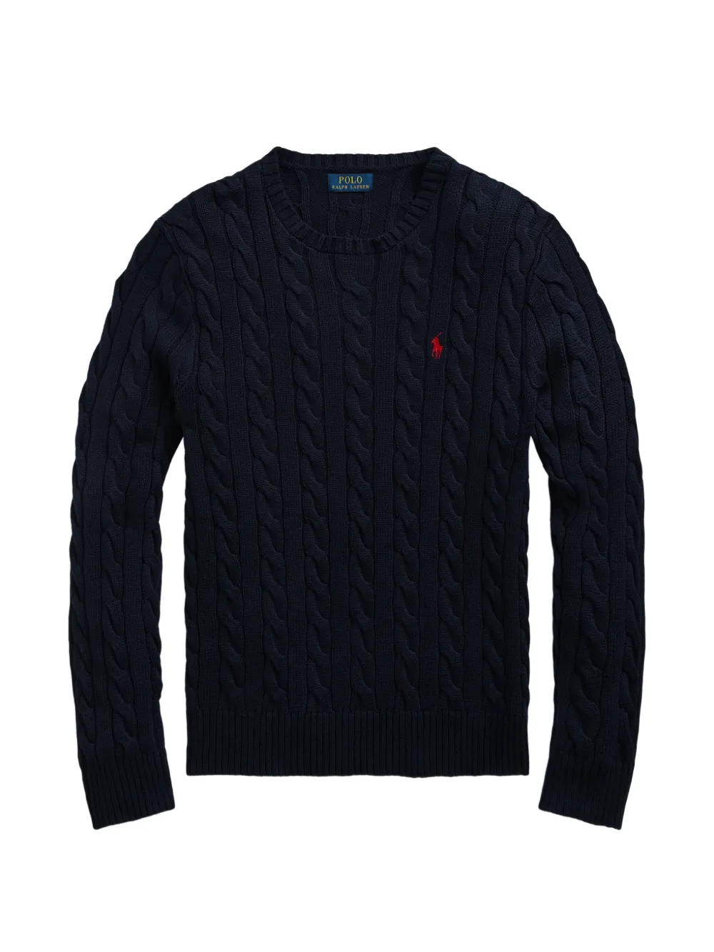 Polo Ralph Lauren cable-knit crew neck sweater - Blu