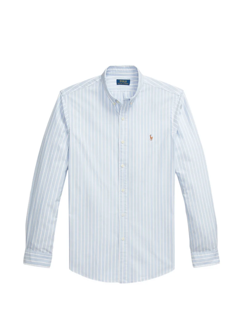 Polo Ralph Lauren logo-detail striped shirt - Blau