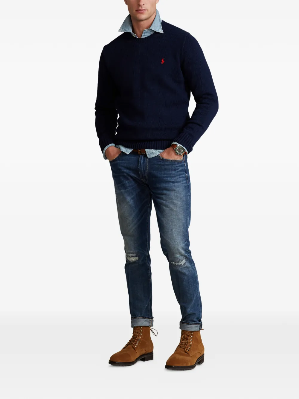 Polo Ralph Lauren Polo Pony katoenen trui Blauw