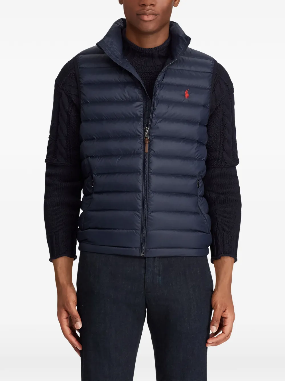 Polo Ralph Lauren Gilet met geborduurd logo Blauw
