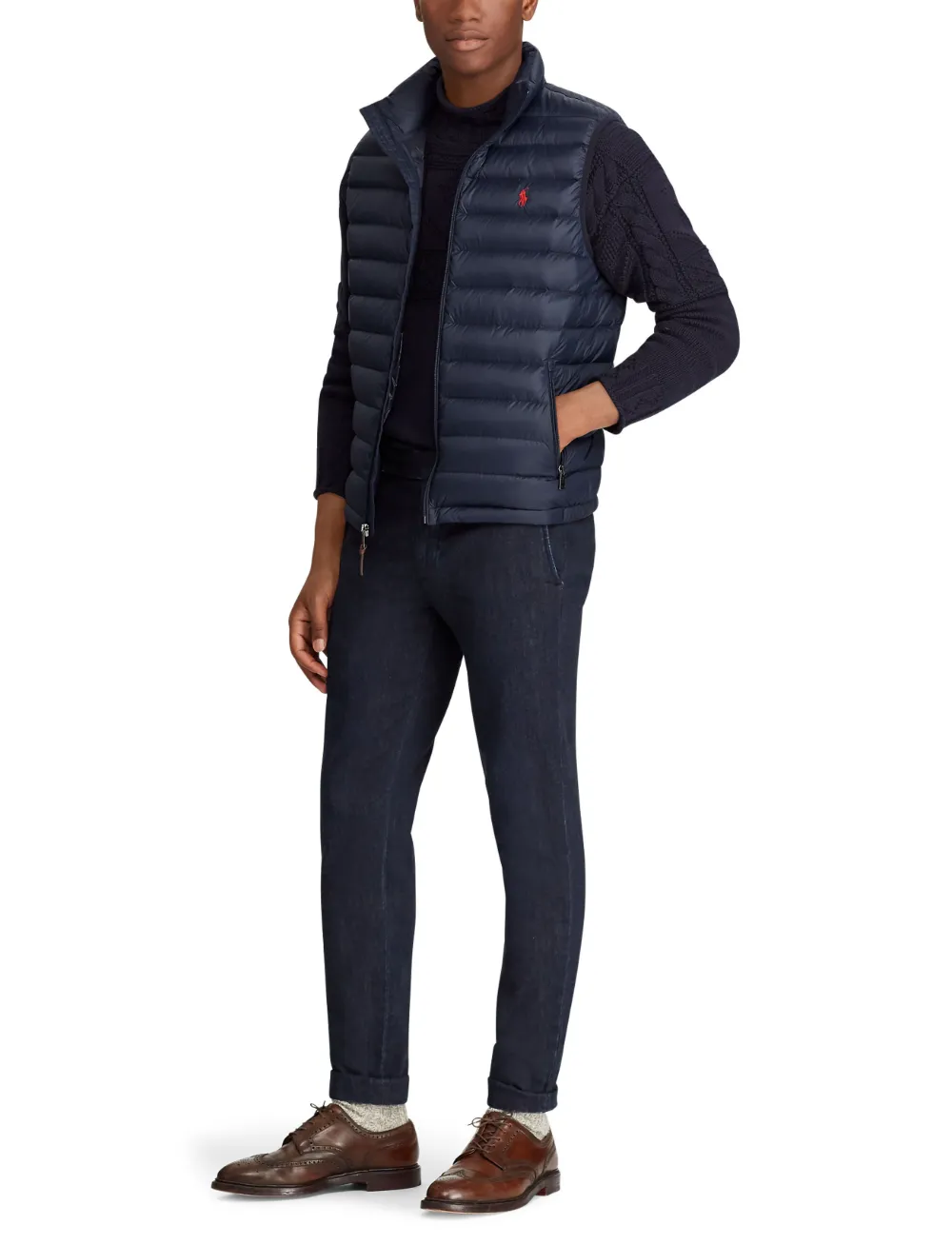 Polo Ralph Lauren Gilet met geborduurd logo Blauw