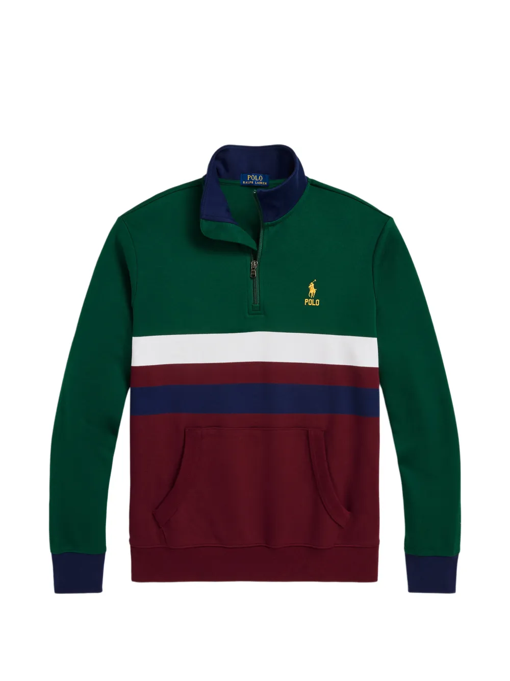 Polo Ralph Lauren colour-block half-zip sweatshirt - Verde