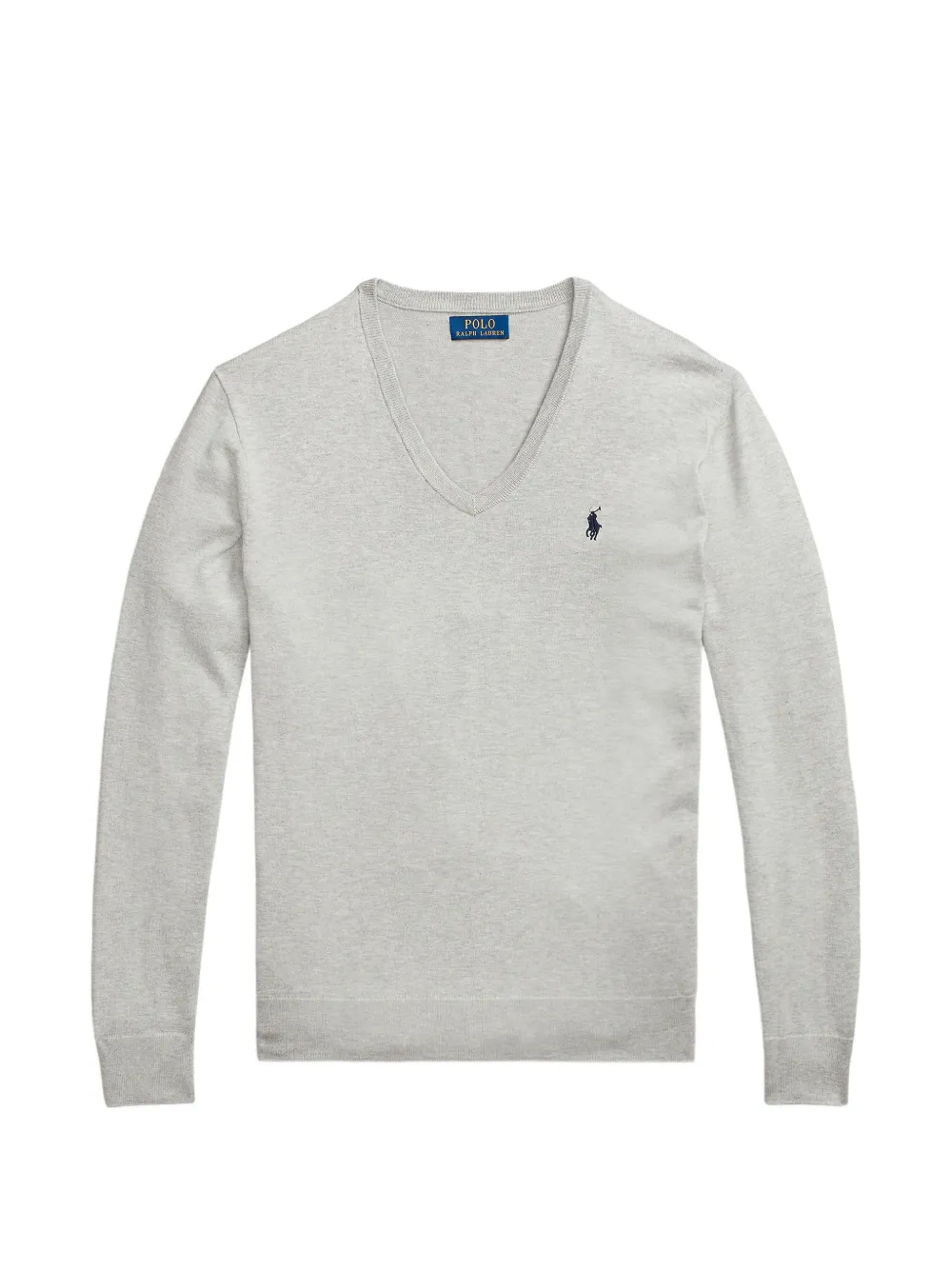 Polo Ralph Lauren V-neck logo-embroidered sweater - Grau