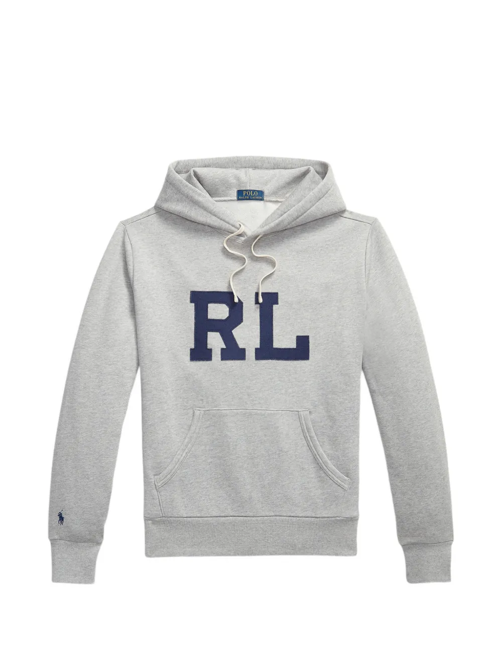 Polo Ralph Lauren logo-embroidered hoodie - Grigio