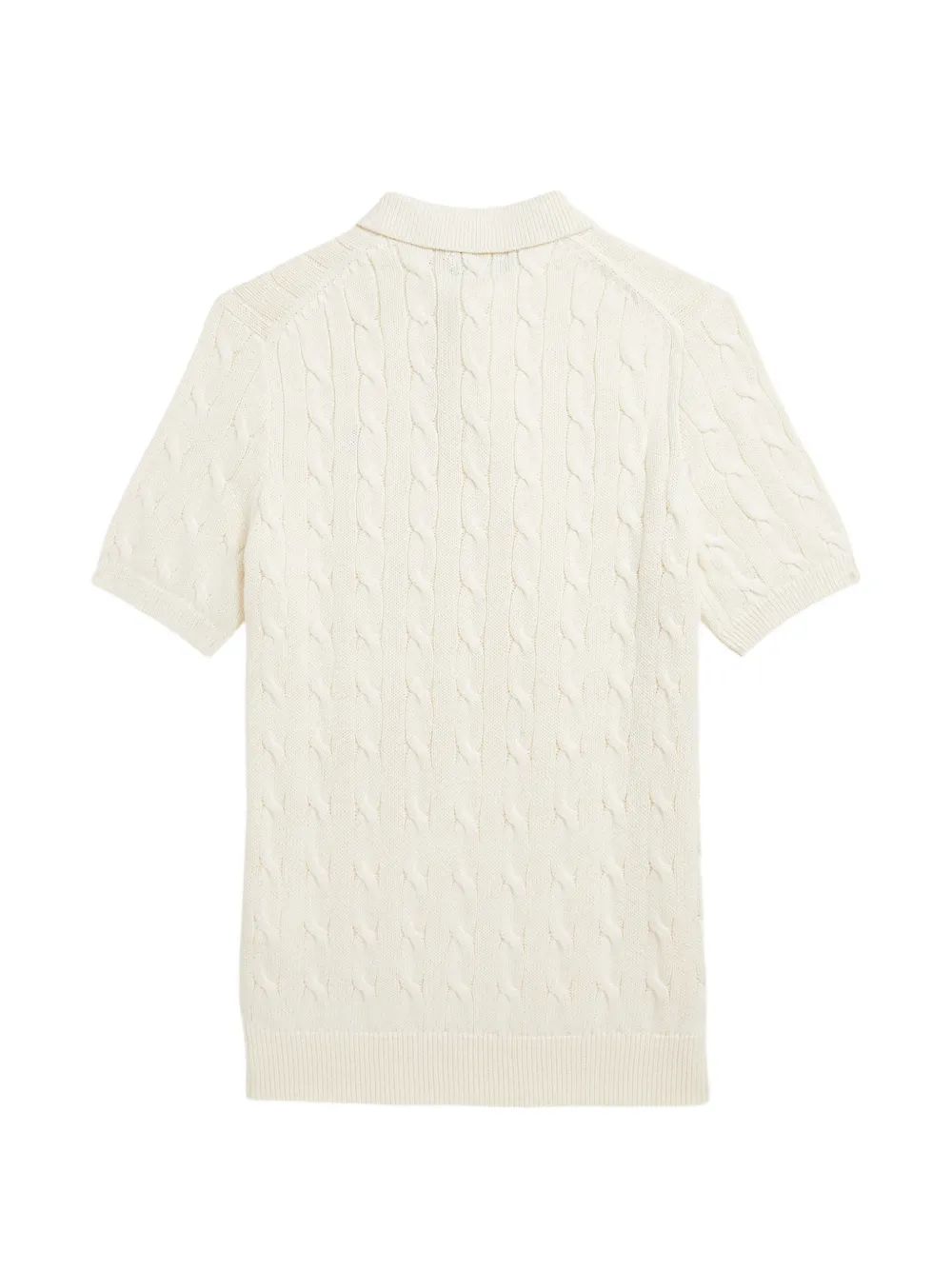 Polo Ralph Lauren cable-knit Polo Shirt | Neutrals | FARFETCH