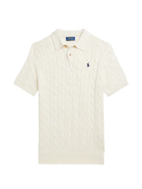 Polo Ralph Lauren cable-knit polo shirt