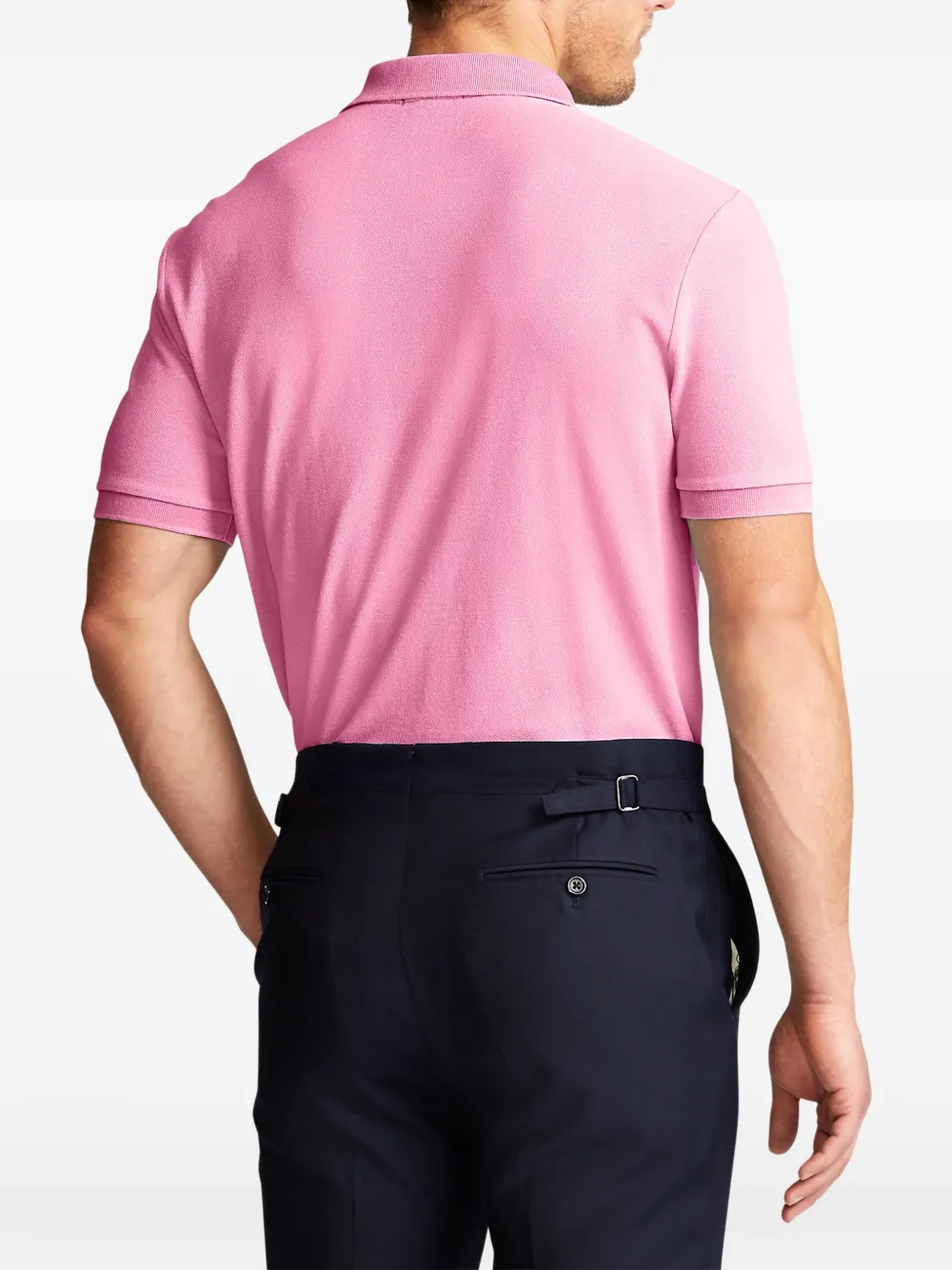 Polo Ralph Lauren Poloshirt met geborduurd logo en korte mouwen Roze