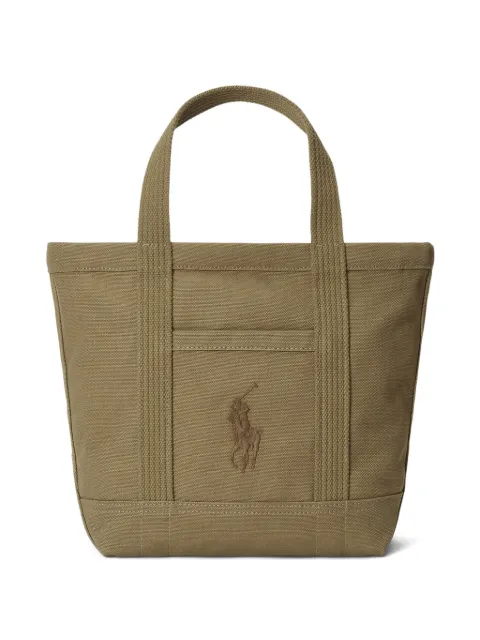 Polo Ralph Lauren embroidered-logo tote bag